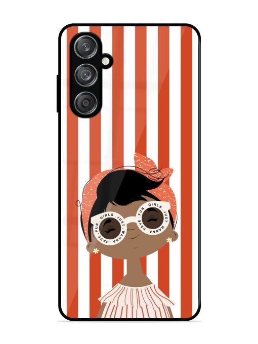 Girls Just Wanna Have Fun Glossy Soft Edge Case for Samsung Galaxy M15 (5G)
