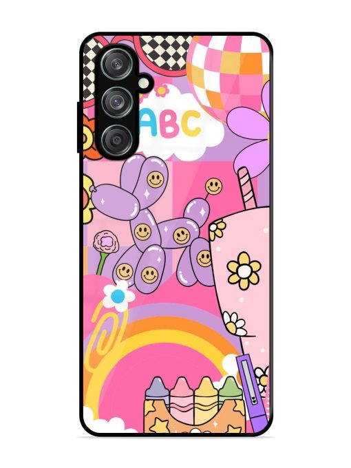 Whimsical Y2K Chaos Glossy Soft Edge Case for Samsung Galaxy M15 (5G) Chachhi