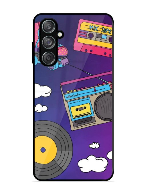 Retro Vibes Glossy Soft Edge Case for Samsung Galaxy M15 (5G) Chachhi