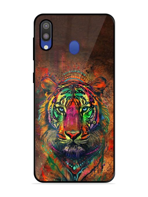 Cosmic Tiger Glossy Soft Edge Case for Samsung Galaxy M20 Chachhi