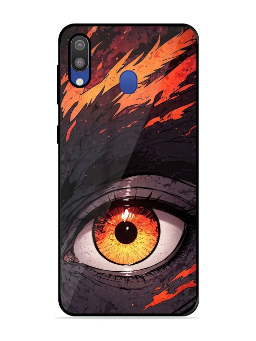 Inferno Gaze Glossy Soft Edge Case for Samsung Galaxy M20 Chachhi