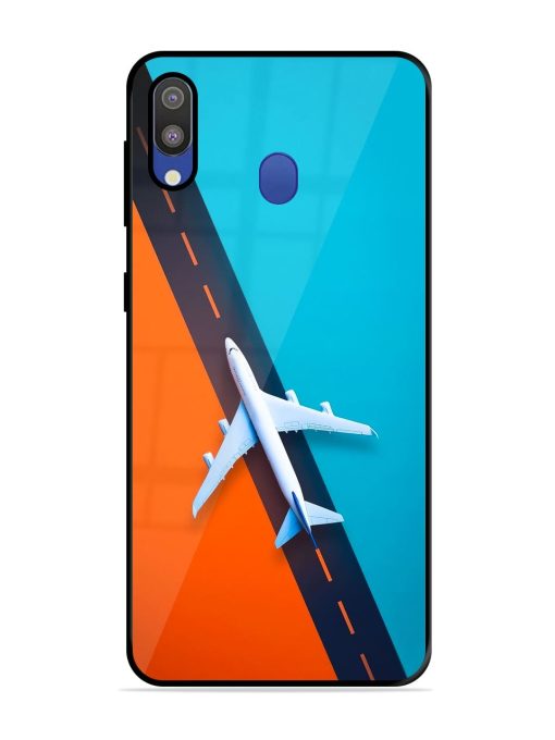 Skyward Bound Glossy Soft Edge Case for Samsung Galaxy M20 Chachhi