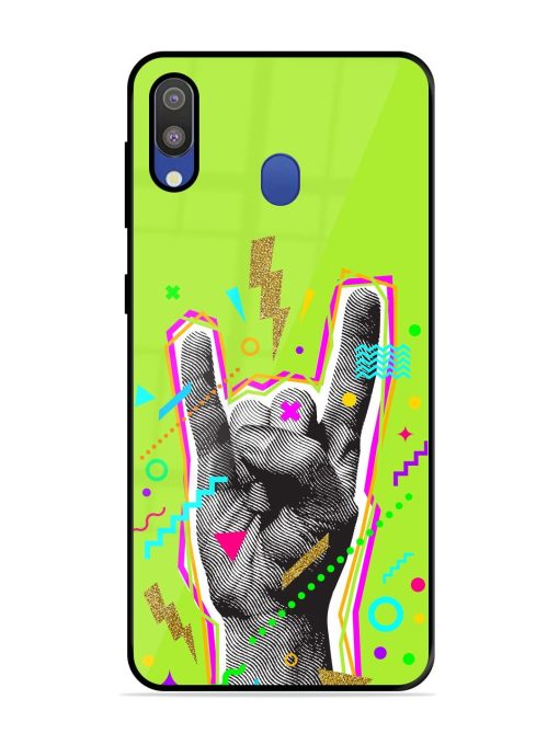 Neon Rock Glossy Soft Edge Case for Samsung Galaxy M20 Chachhi