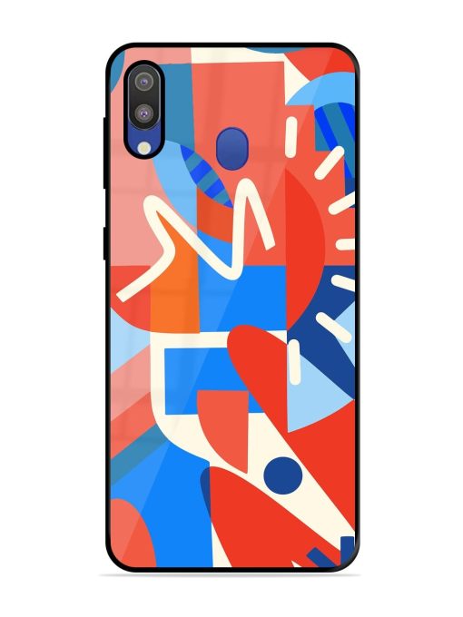 Abstract Harmony Glossy Soft Edge Case for Samsung Galaxy M20 Chachhi