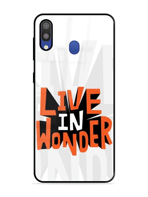 Wonder Burst Glossy Soft Edge Case for Samsung Galaxy M20 Chachhi