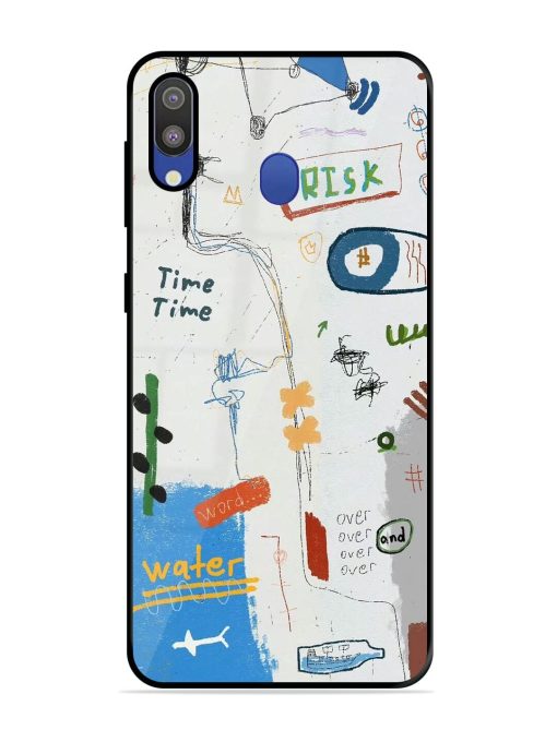 Mind Map Madness Glossy Soft Edge Case for Samsung Galaxy M20 Chachhi