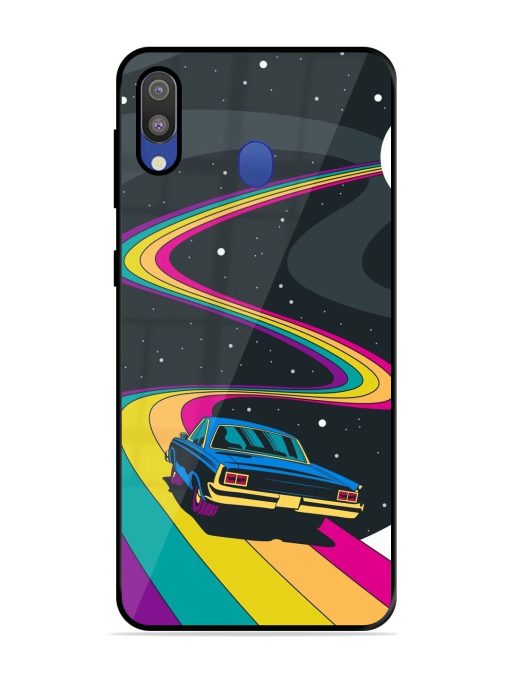 Rainbow Road Glossy Soft Edge Case for Samsung Galaxy M20 Chachhi