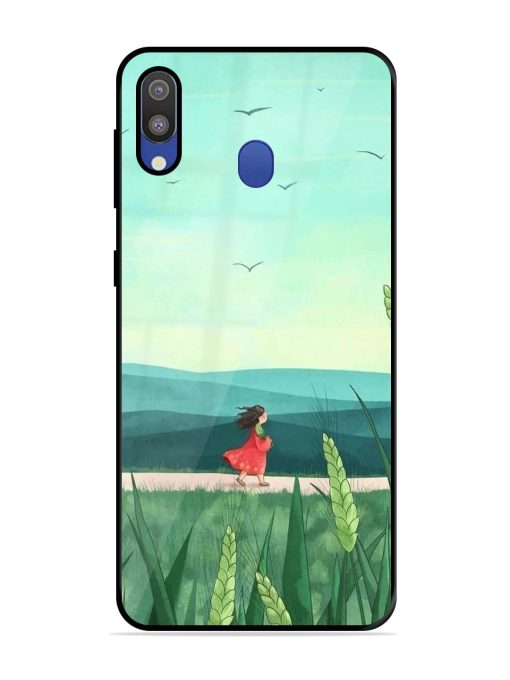 Solitude'S Serenity Glossy Soft Edge Case for Samsung Galaxy M20 Chachhi