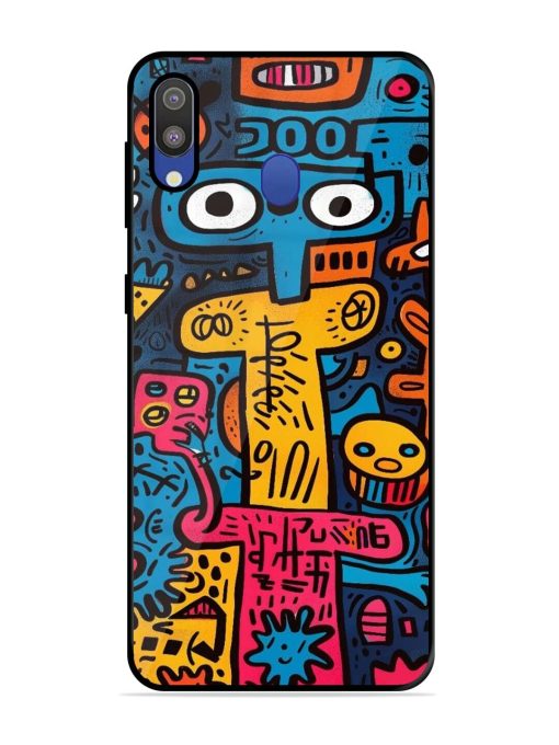 Doodletopia Glossy Soft Edge Case for Samsung Galaxy M20 Chachhi