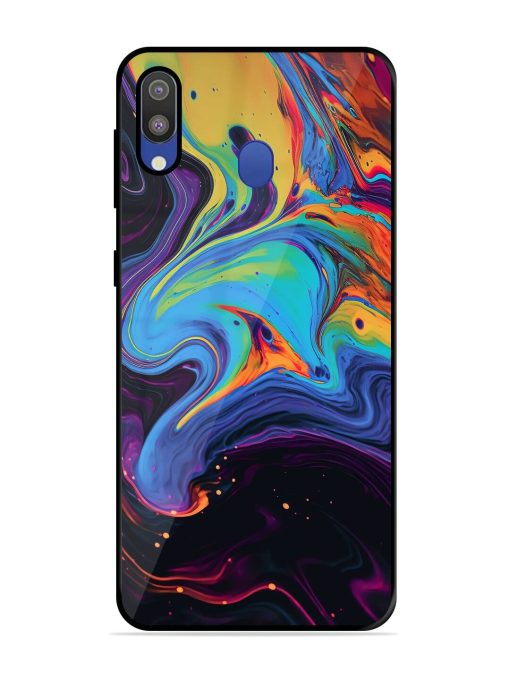 Liquid Dreamscape Glossy Soft Edge Case for Samsung Galaxy M20 Chachhi