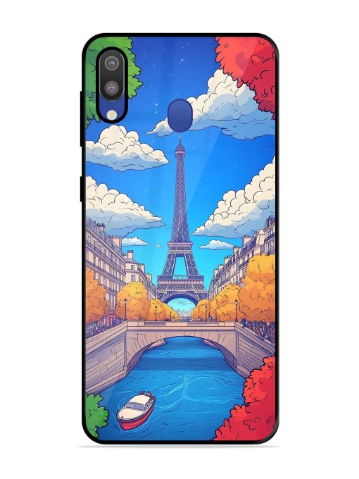 Parisian Panorama Glossy Soft Edge Case for Samsung Galaxy M20 Chachhi