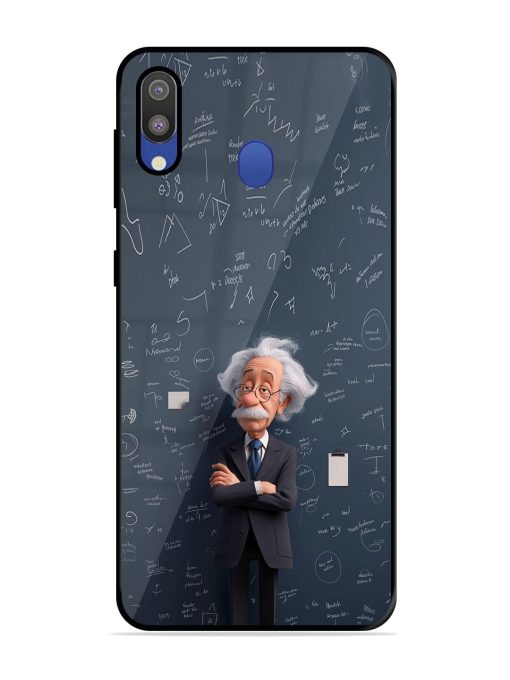 Albert Einstein Glossy Soft Edge Case for Samsung Galaxy M20 Chachhi