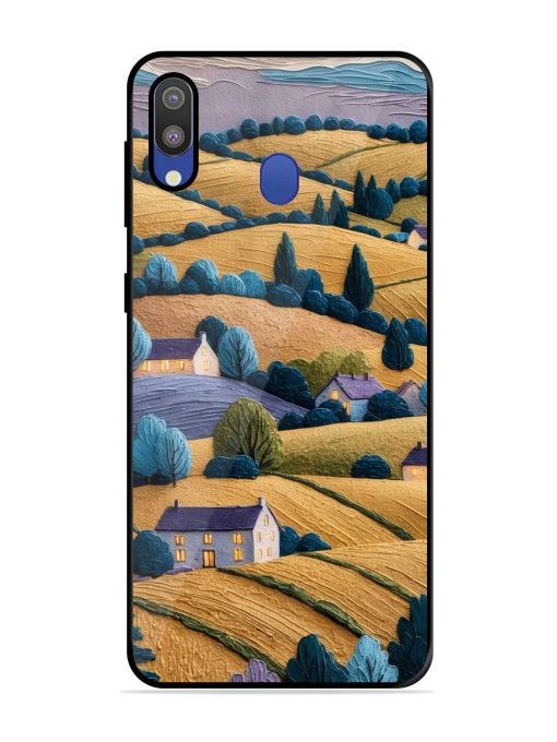 Rolling Hilltop Haven Glossy Soft Edge Case for Samsung Galaxy M20 Chachhi