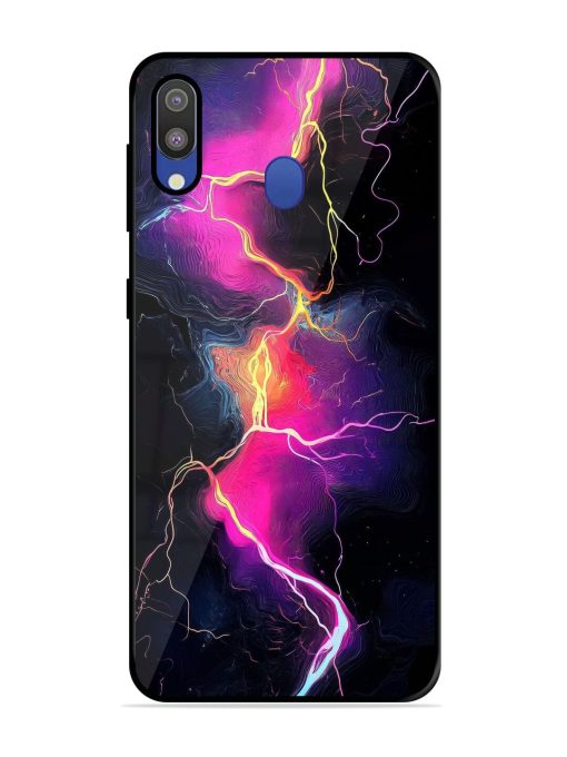 Electric Dreams Glossy Soft Edge Case for Samsung Galaxy M20 Chachhi