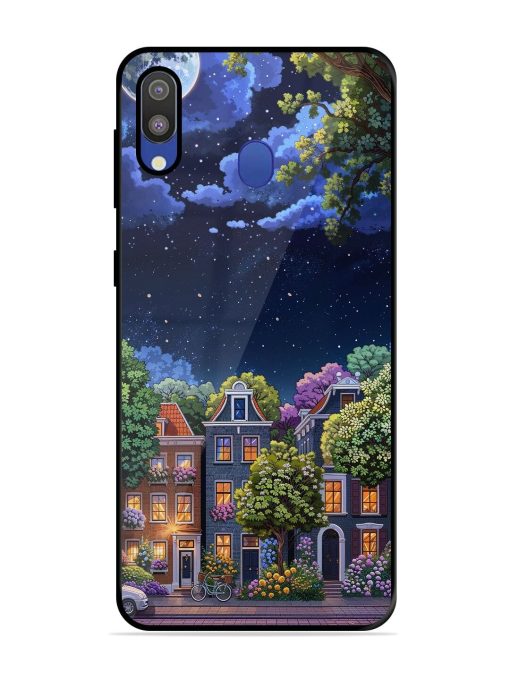 Moonlit Streets Glossy Soft Edge Case for Samsung Galaxy M20 Chachhi