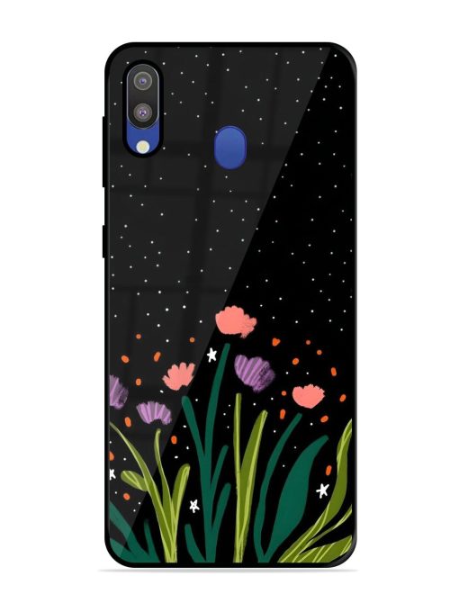 Midnight Bloom Glossy Soft Edge Case for Samsung Galaxy M20 Chachhi