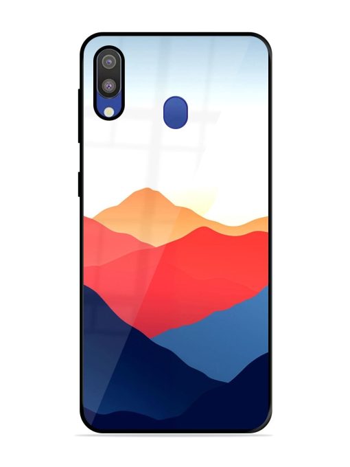 Sunset Peaks Glossy Soft Edge Case for Samsung Galaxy M20 Chachhi