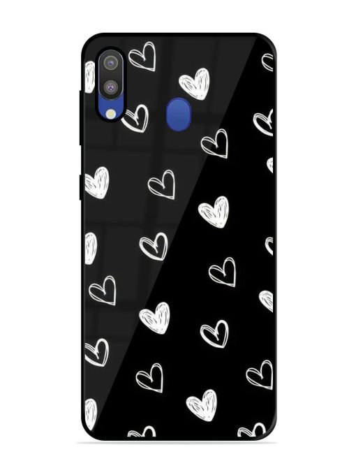 Scattered Hearts Glossy Soft Edge Case for Samsung Galaxy M20 Chachhi