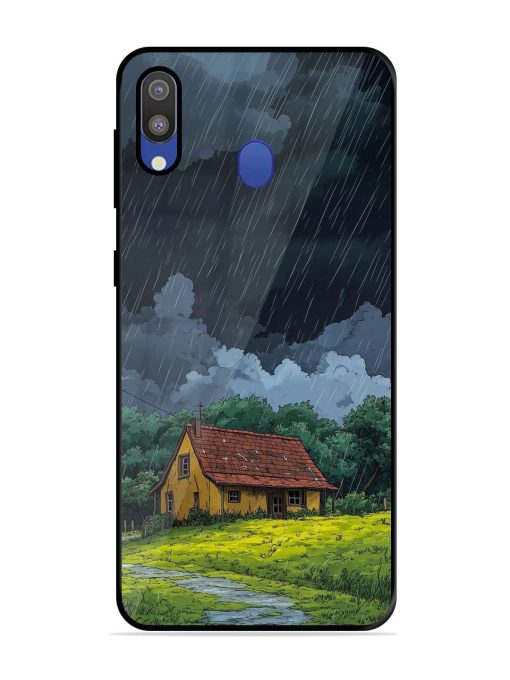 Rainy Day Retreat Glossy Soft Edge Case for Samsung Galaxy M20 Chachhi