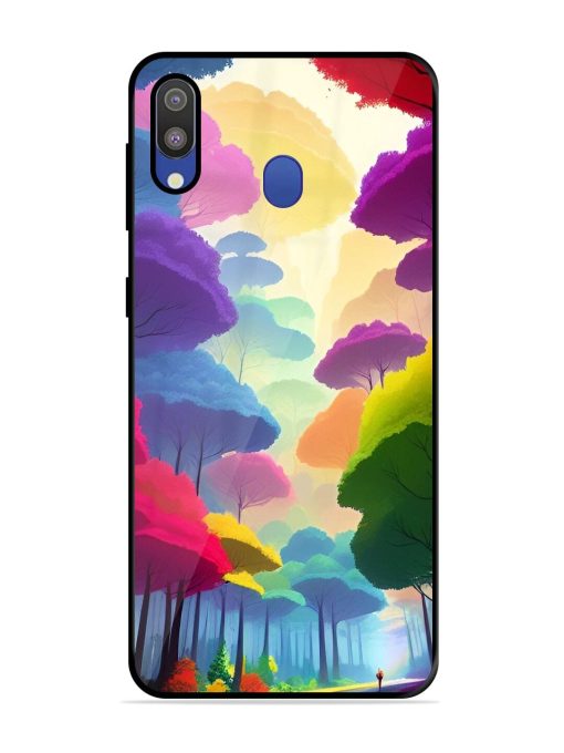 Rainbow Road Glossy Soft Edge Case for Samsung Galaxy M20 Chachhi