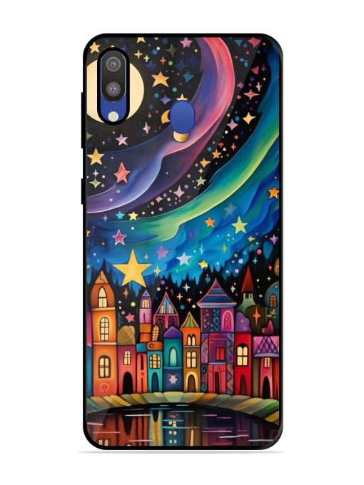 Starlit Village Glossy Soft Edge Case for Samsung Galaxy M20 Chachhi