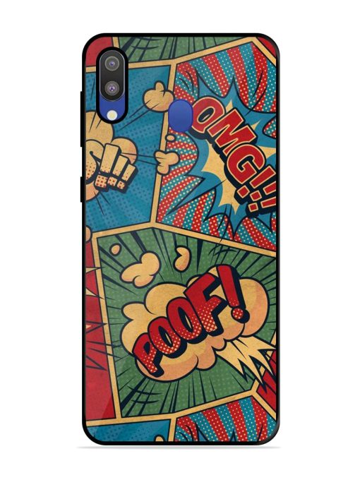 Comic Book Chaos Glossy Soft Edge Case for Samsung Galaxy M20