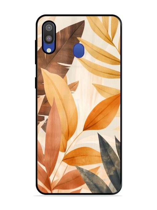 Earthy Elegance Glossy Soft Edge Case for Samsung Galaxy M20 Chachhi