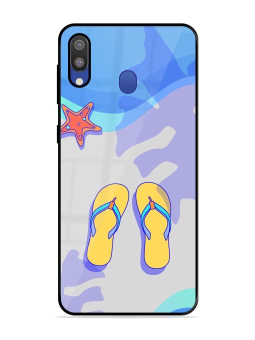 Sandy Toes And Salty Seas Glossy Soft Edge Case for Samsung Galaxy M20 Chachhi