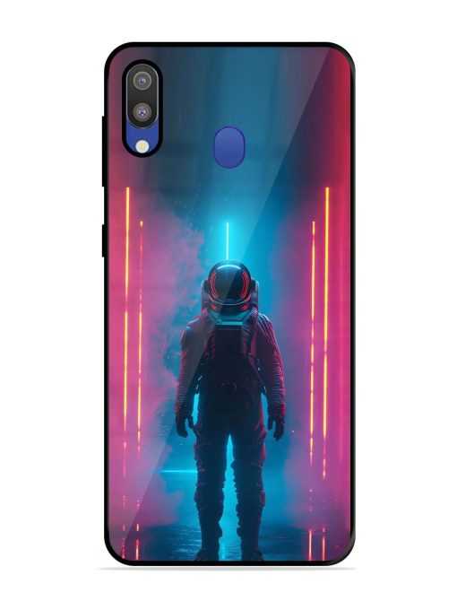 Neon Astronaut Glossy Soft Edge Case for Samsung Galaxy M20 Chachhi