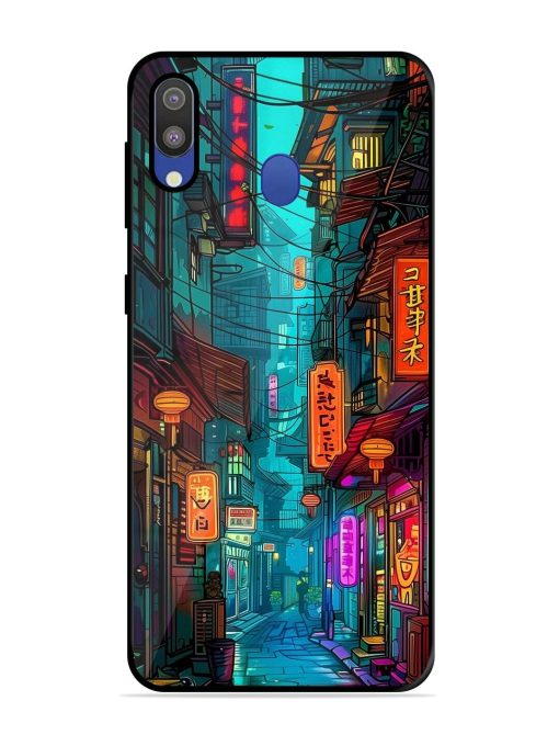 Neon Nightscape Glossy Soft Edge Case for Samsung Galaxy M20 Chachhi