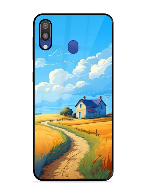 Countryside Cottage Glossy Soft Edge Case for Samsung Galaxy M20 Chachhi