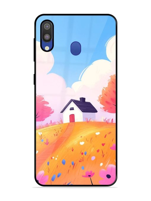 Hilltop Haven Glossy Soft Edge Case for Samsung Galaxy M20 Chachhi