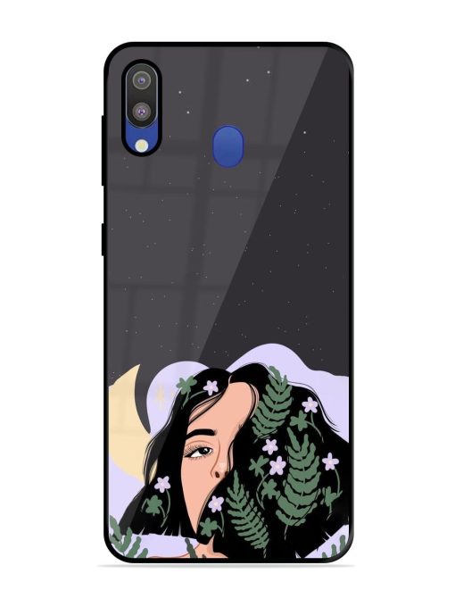 Lunar Lullaby Glossy Soft Edge Case for Samsung Galaxy M20 Chachhi