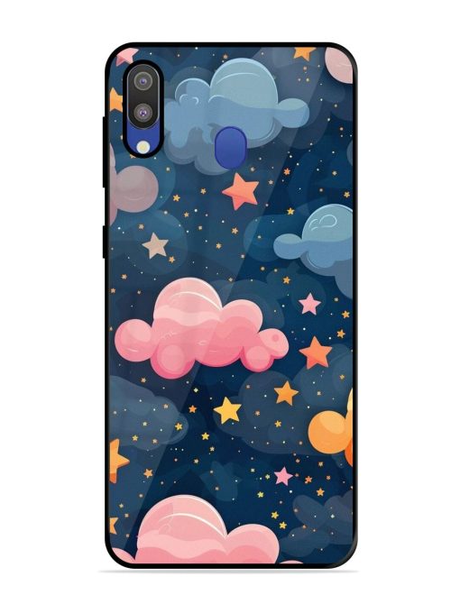 Twinkling Dreams Glossy Soft Edge Case for Samsung Galaxy M20 Chachhi