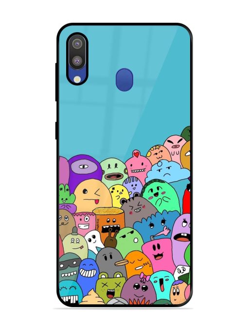 Monster Mash Glossy Soft Edge Case for Samsung Galaxy M20 Chachhi