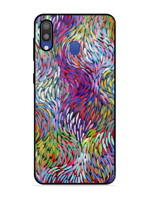 Vibrant Waves Glossy Soft Edge Case for Samsung Galaxy M20 Chachhi