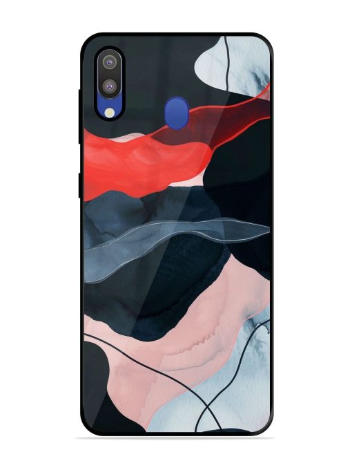 Dark Currents Glossy Soft Edge Case for Samsung Galaxy M20 Chachhi