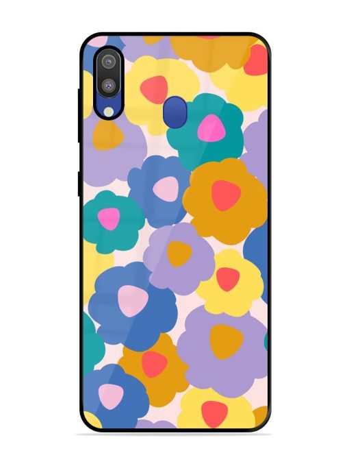 Flower Power Glossy Soft Edge Case for Samsung Galaxy M20 Chachhi