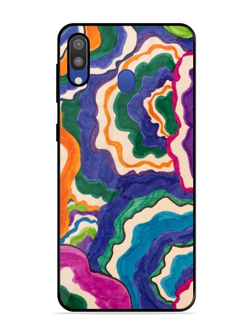 Wavy Wonder Glossy Soft Edge Case for Samsung Galaxy M20 Chachhi