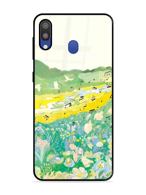 Melody In Bloom Glossy Soft Edge Case for Samsung Galaxy M20 Chachhi