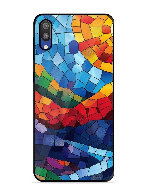 Mosaic Sunset Glossy Soft Edge Case for Samsung Galaxy M20 Chachhi