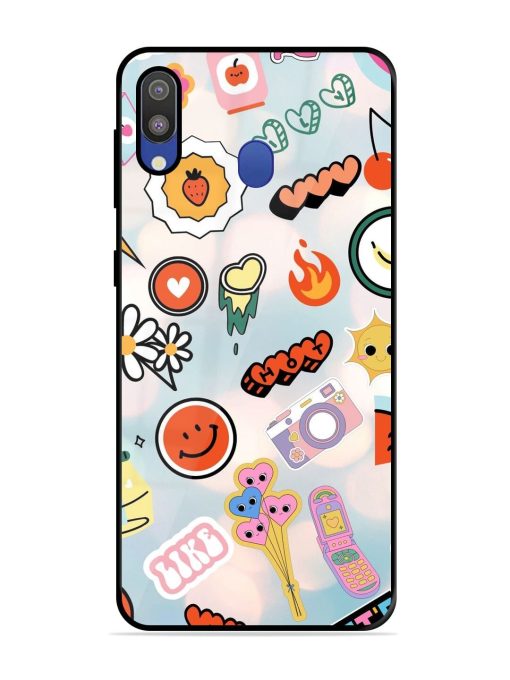 Cheerful Glossy Soft Edge Case for Samsung Galaxy M20 Chachhi