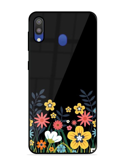 Floral Night Sky Glossy Soft Edge Case for Samsung Galaxy M20 Chachhi