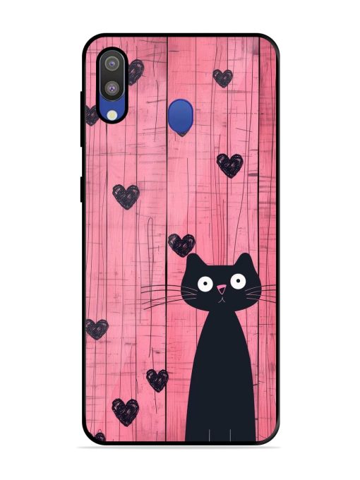 Feline Valentine'S Day Glossy Soft Edge Case for Samsung Galaxy M20 Chachhi