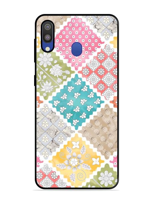 Patchwork Dreamscape Glossy Soft Edge Case for Samsung Galaxy M20 Chachhi