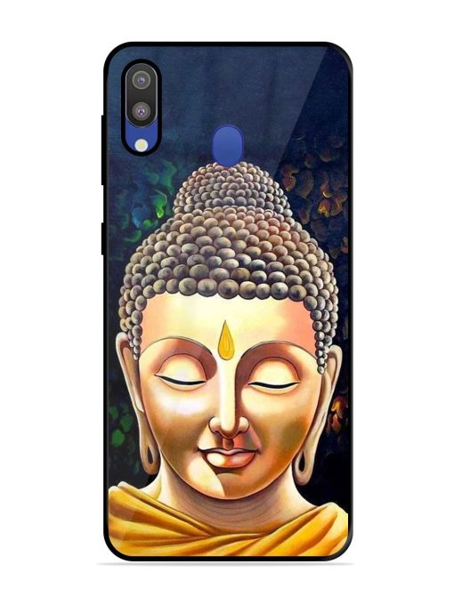 Buddha Face Glossy Soft Edge Case for Samsung Galaxy M20 Chachhi