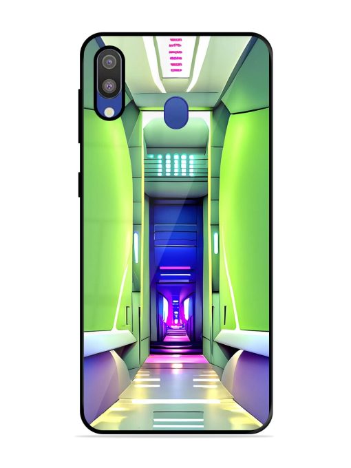 Neon Corridor Glossy Soft Edge Case for Samsung Galaxy M20 Chachhi