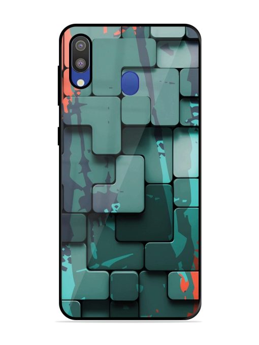 Abstract Geometric Mosaic Glossy Soft Edge Case for Samsung Galaxy M20 Chachhi