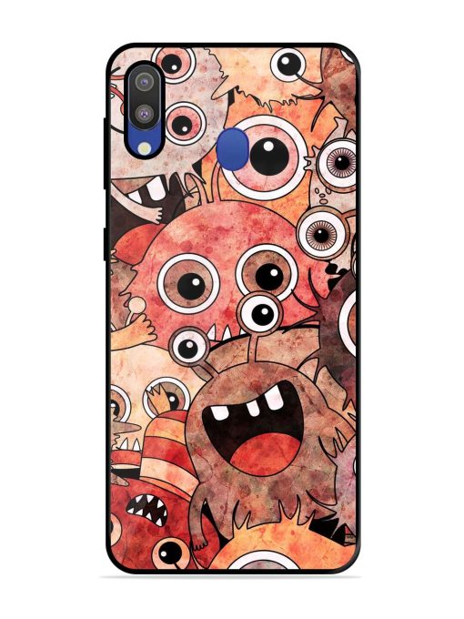 Monster Mash Glossy Soft Edge Case for Samsung Galaxy M20 Chachhi