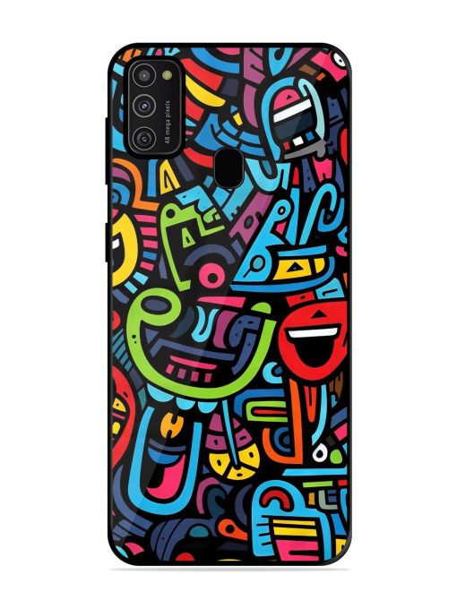 Doodlephoria Glossy Soft Edge Case for Samsung Galaxy M21 (2021) Chachhi